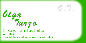 olga turzo business card