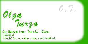 olga turzo business card